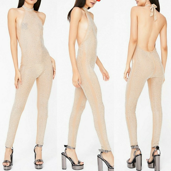 rhinestone catsuit